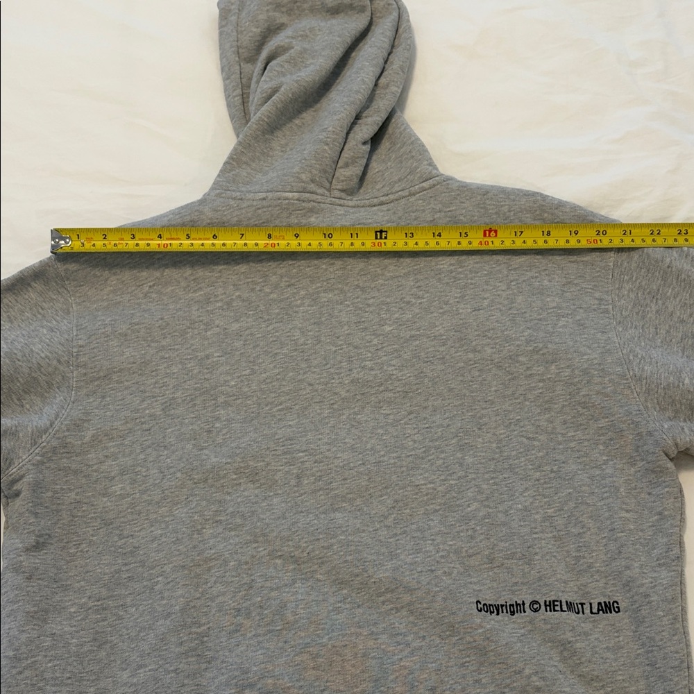 Helmut Lang Gray Graphic Hoodie for Men - Picture 11 of 13